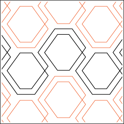 Diagonal Plaid Hexies E2E