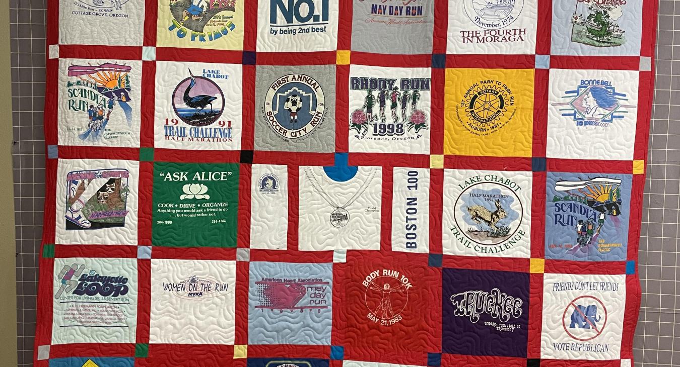 Marathon Quilt checkerboard Style