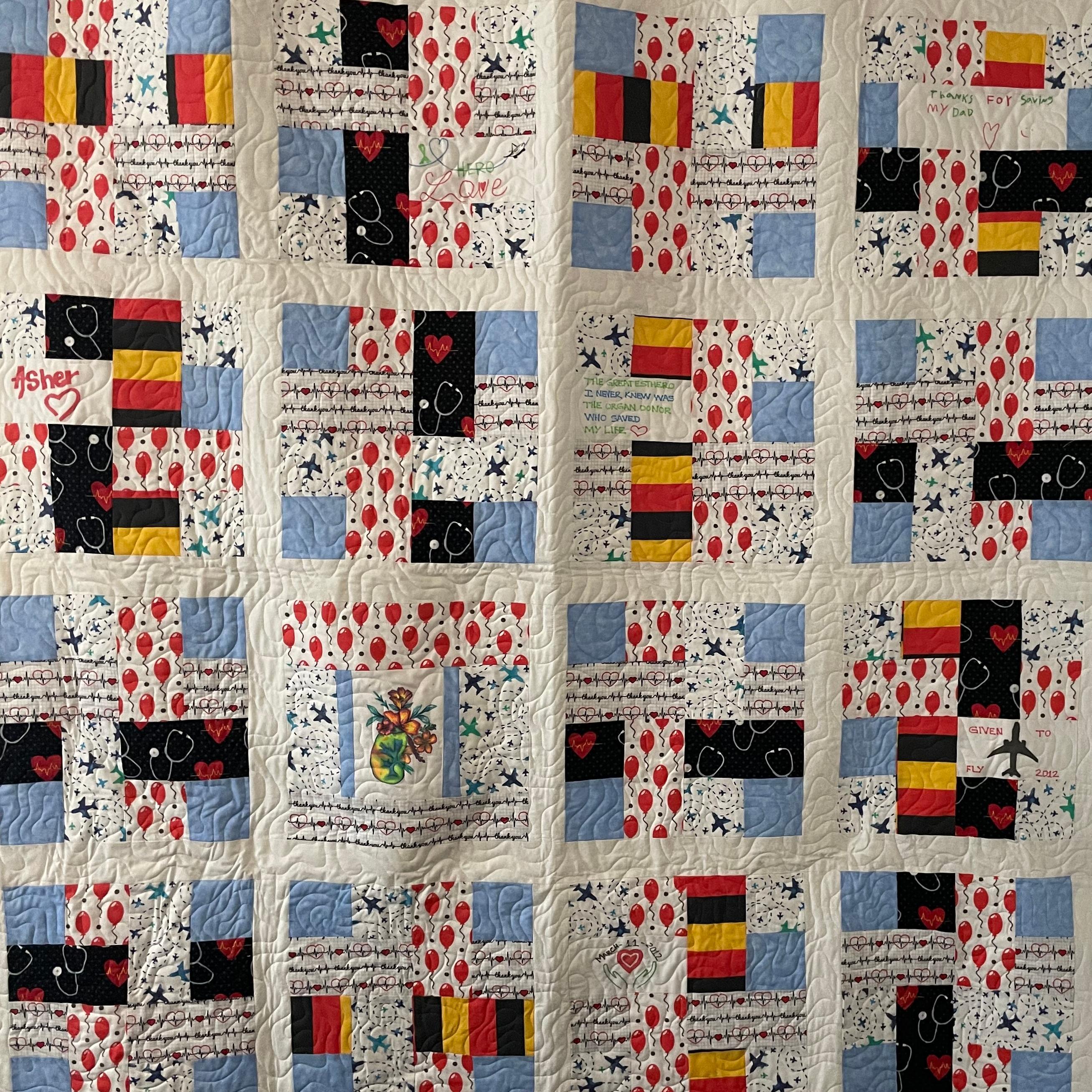 M Salgado Custom Memory Quilt